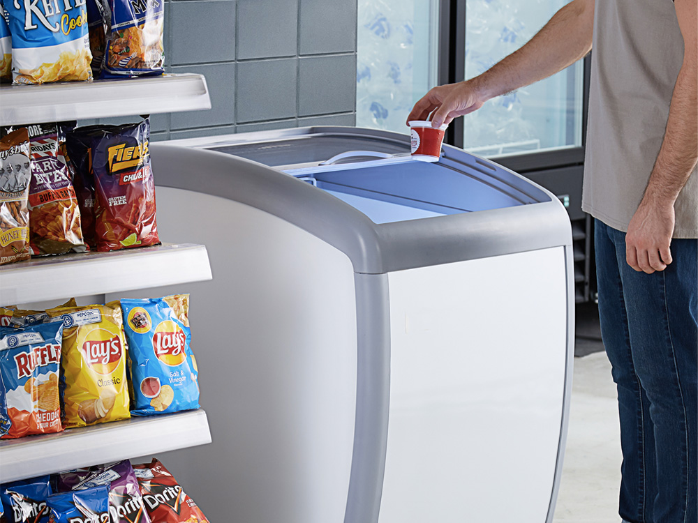 Aplikasi Sliding Freezer Pintu Kaca