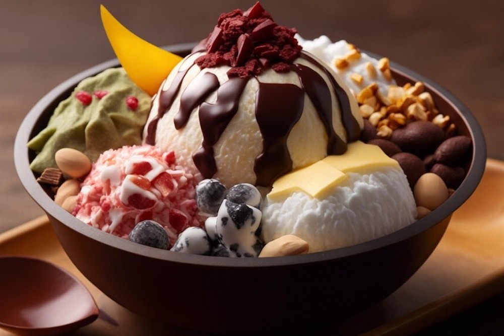 Gelato Showcase Dessert Gelato