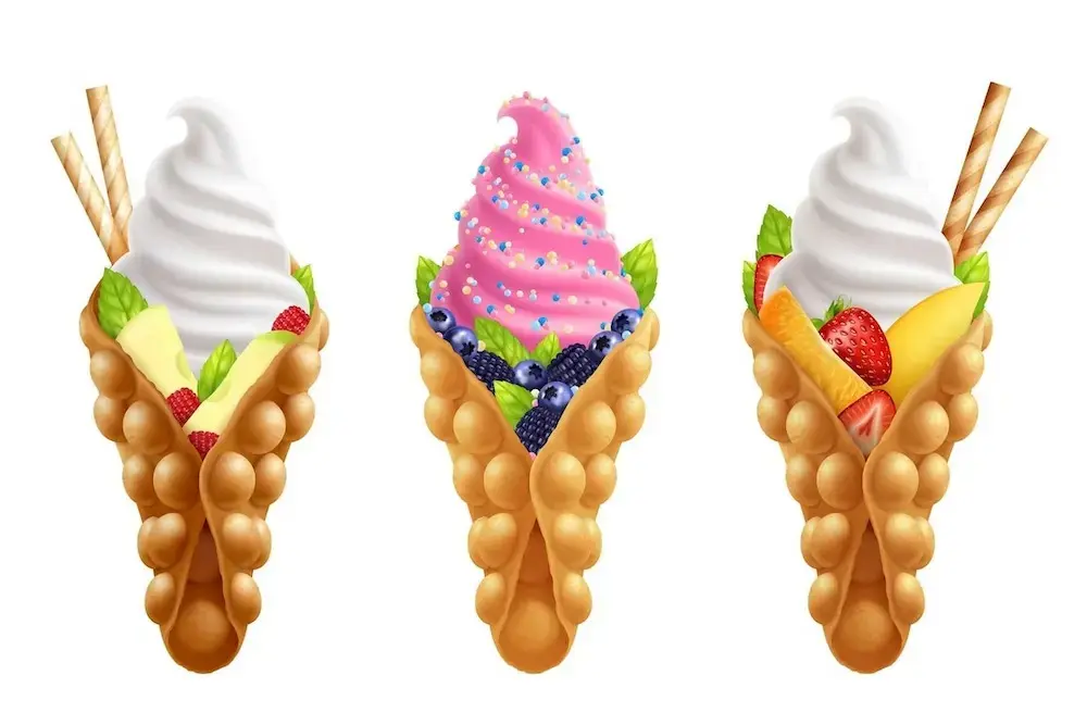 Egg Waffle Es Krim