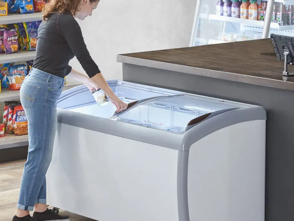 Sliding Glass Door Freezer Banner
