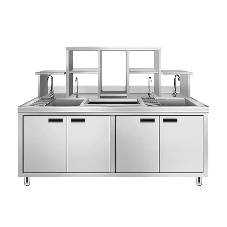 Meja Bar Boba Stainless Steel