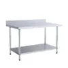 Back Splash Working Table Stainless