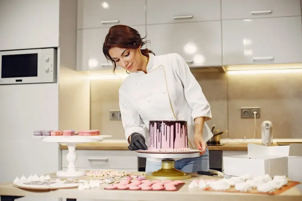Cake And Woman