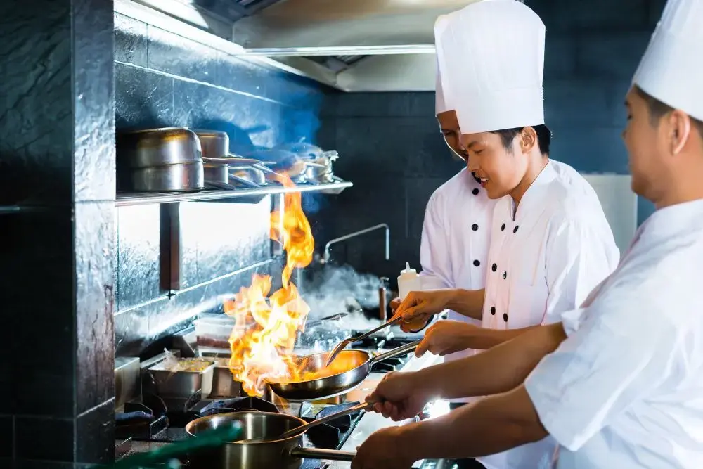 Chef Cooking Asian Food