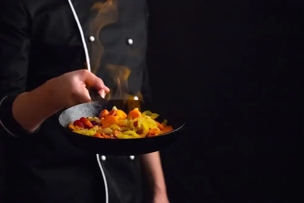 Chef Hold Fancy Pan