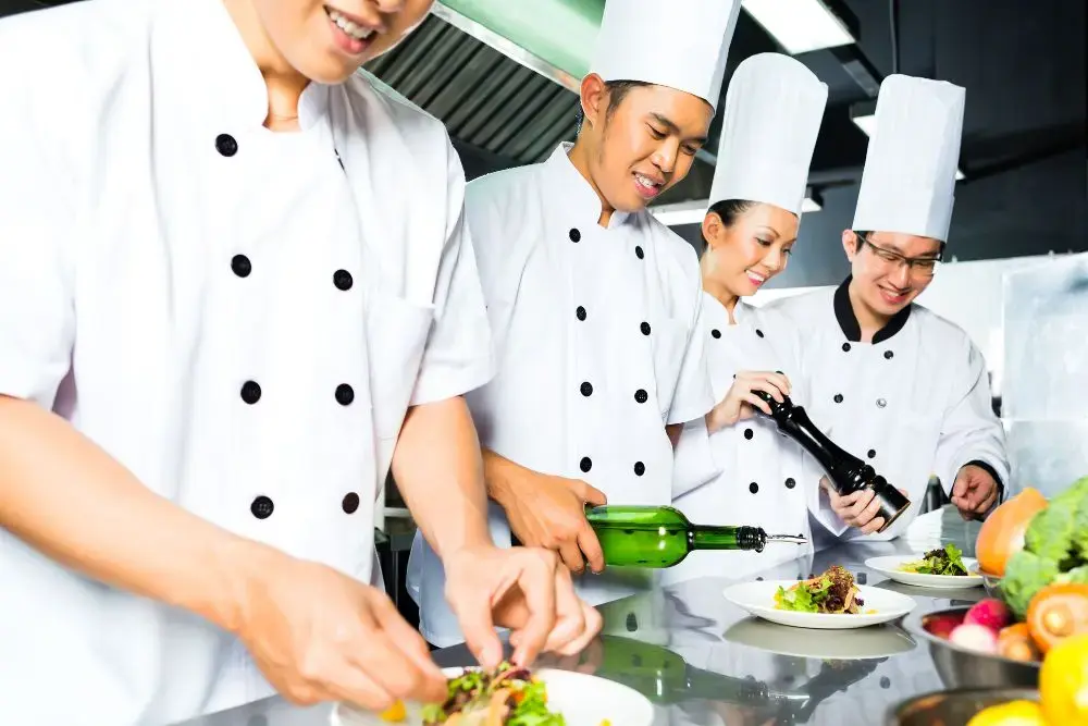Chef Preparing Asian Food