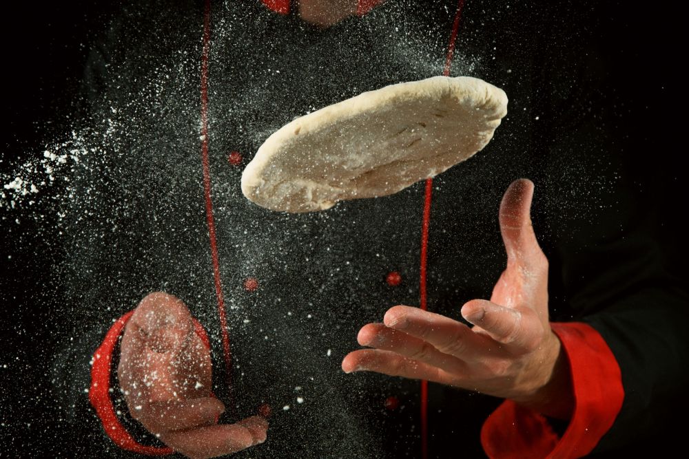 Horizontal Mixer Chef With Dough