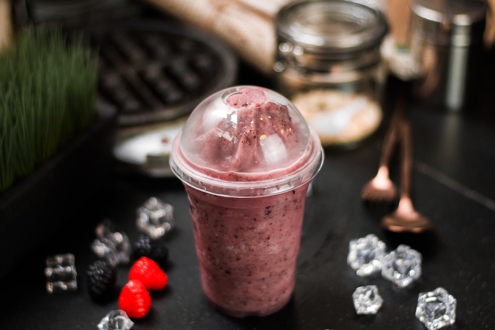 Heavy Duty Blender Strawberry Smoothie