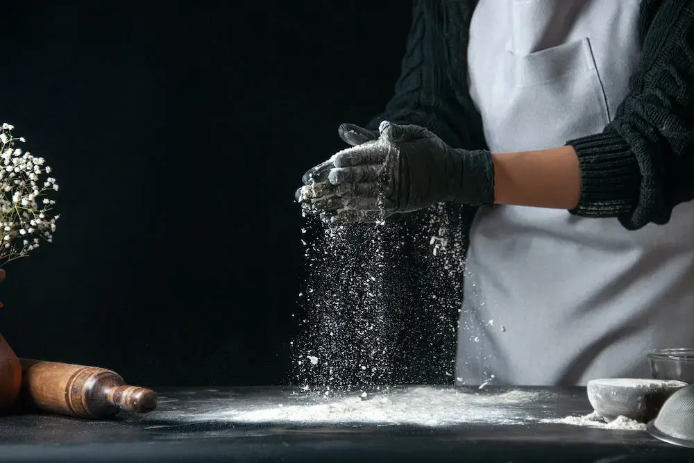 Woman With Flour