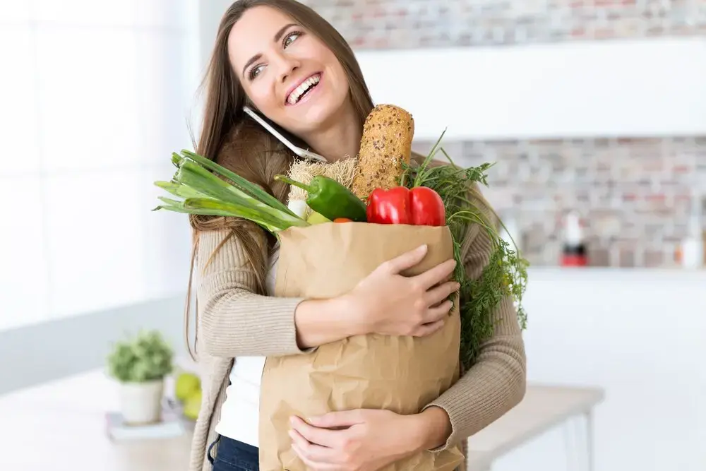 Young WOman WIth Vegetable