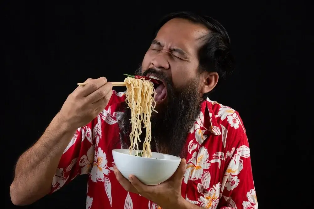 Enjoy Eating Noodle