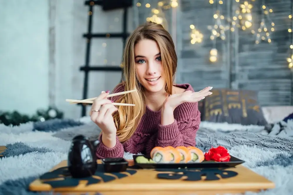 Girl With Sushi