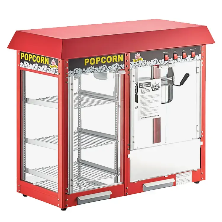 Mesin Popcorn With Showcase Warming