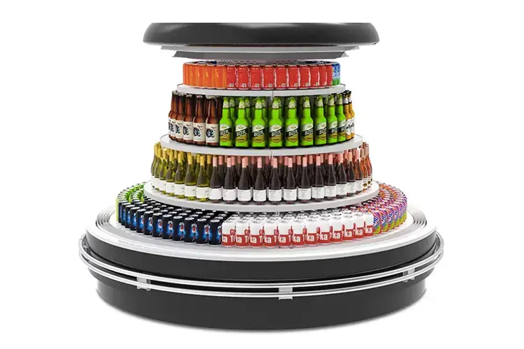 Multi Deck Island Chiller Round ROYAL