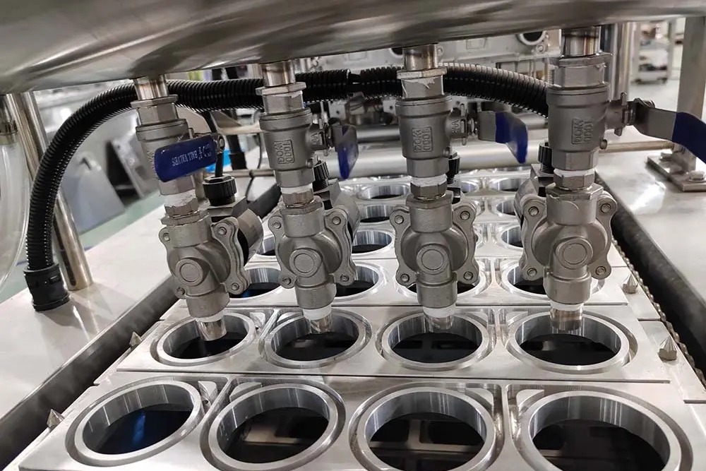 Automatic Cup Sealing Nozzle Mesin Auto Cup Sealing