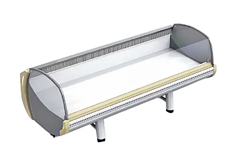Opened Deli Case Freezer