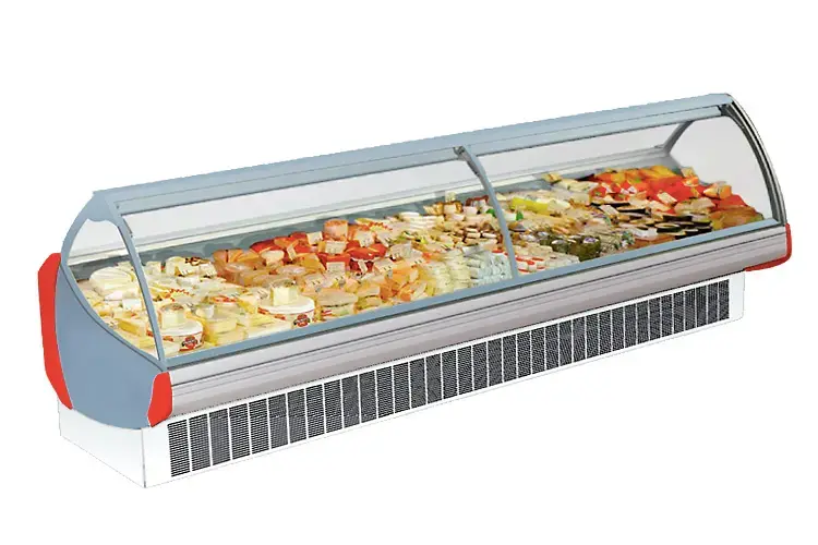 Serve Over Counter Curved Glass
