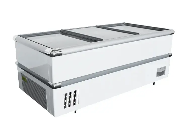 Sliding Flat Island Freezer